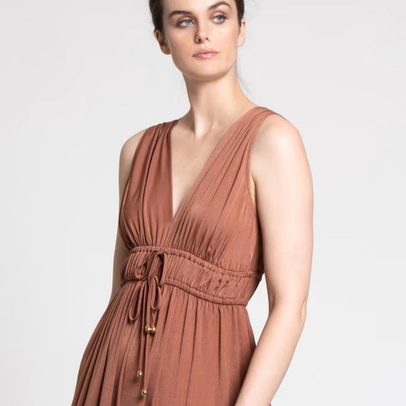 Sleeveless Drawstring-Waist Jumpsuit - Picture 2 of 3